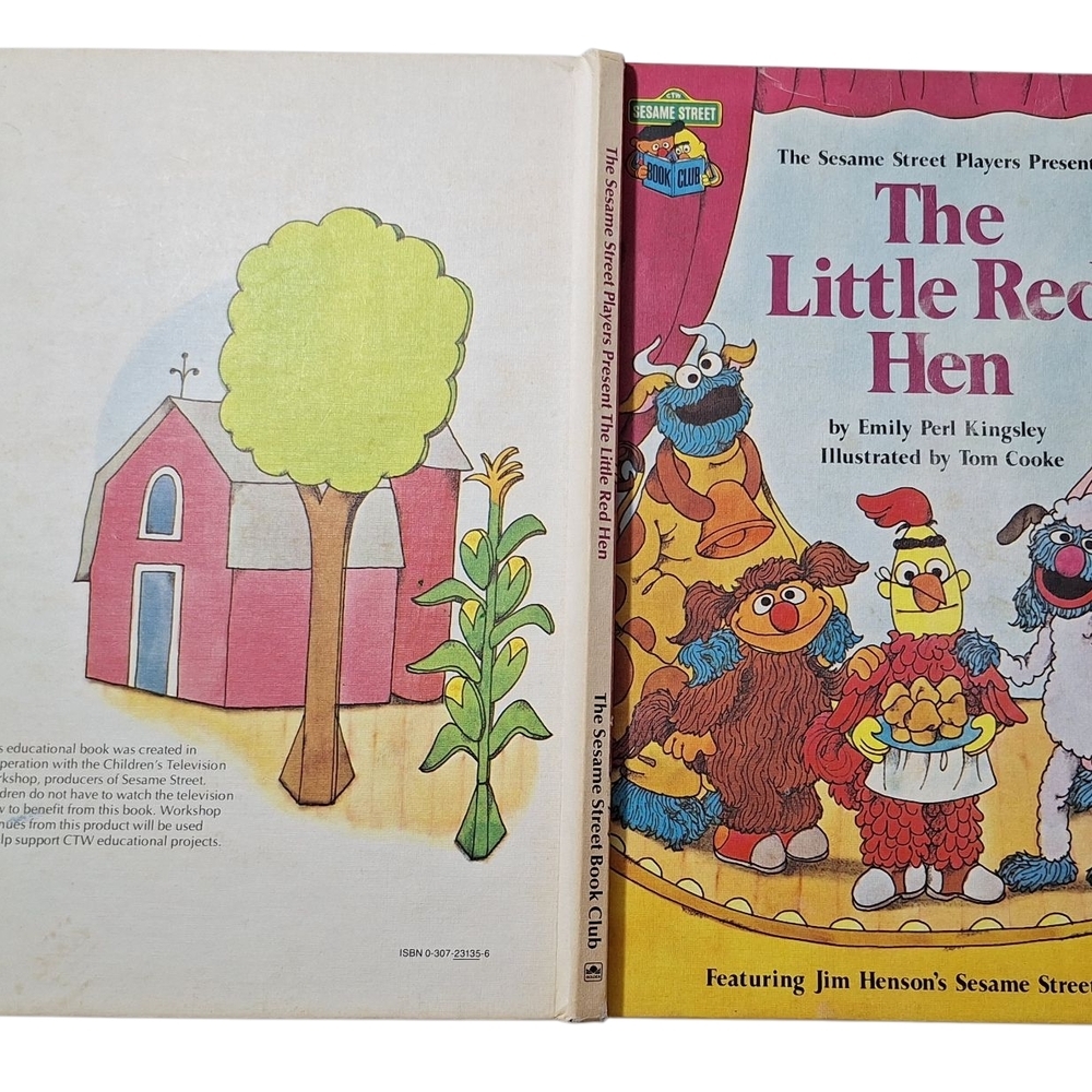 The Little Red Hen Sesame Street Book Club 1981 - HC - Picture 2 of 7